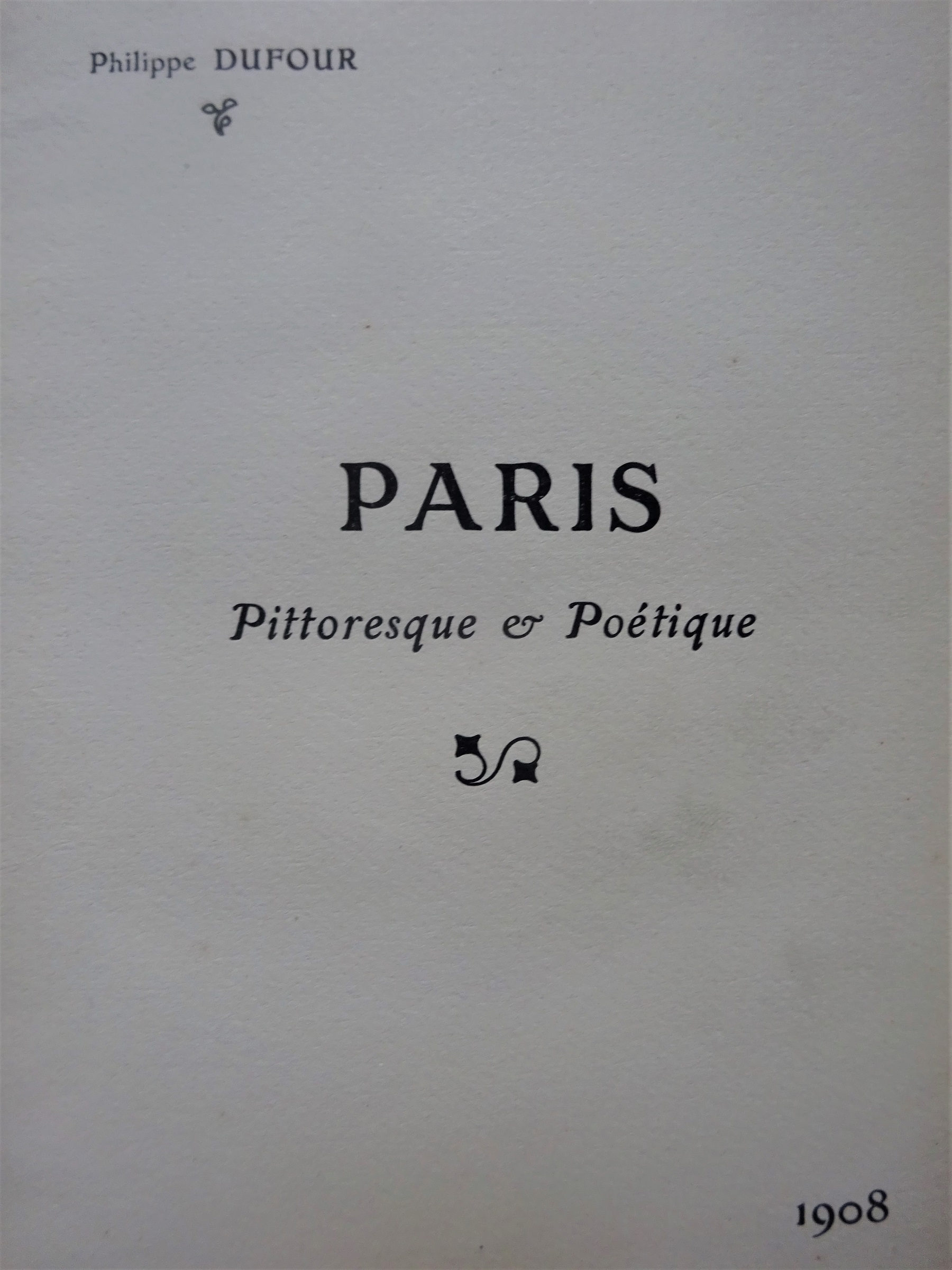 Paris pittoresque et poétique