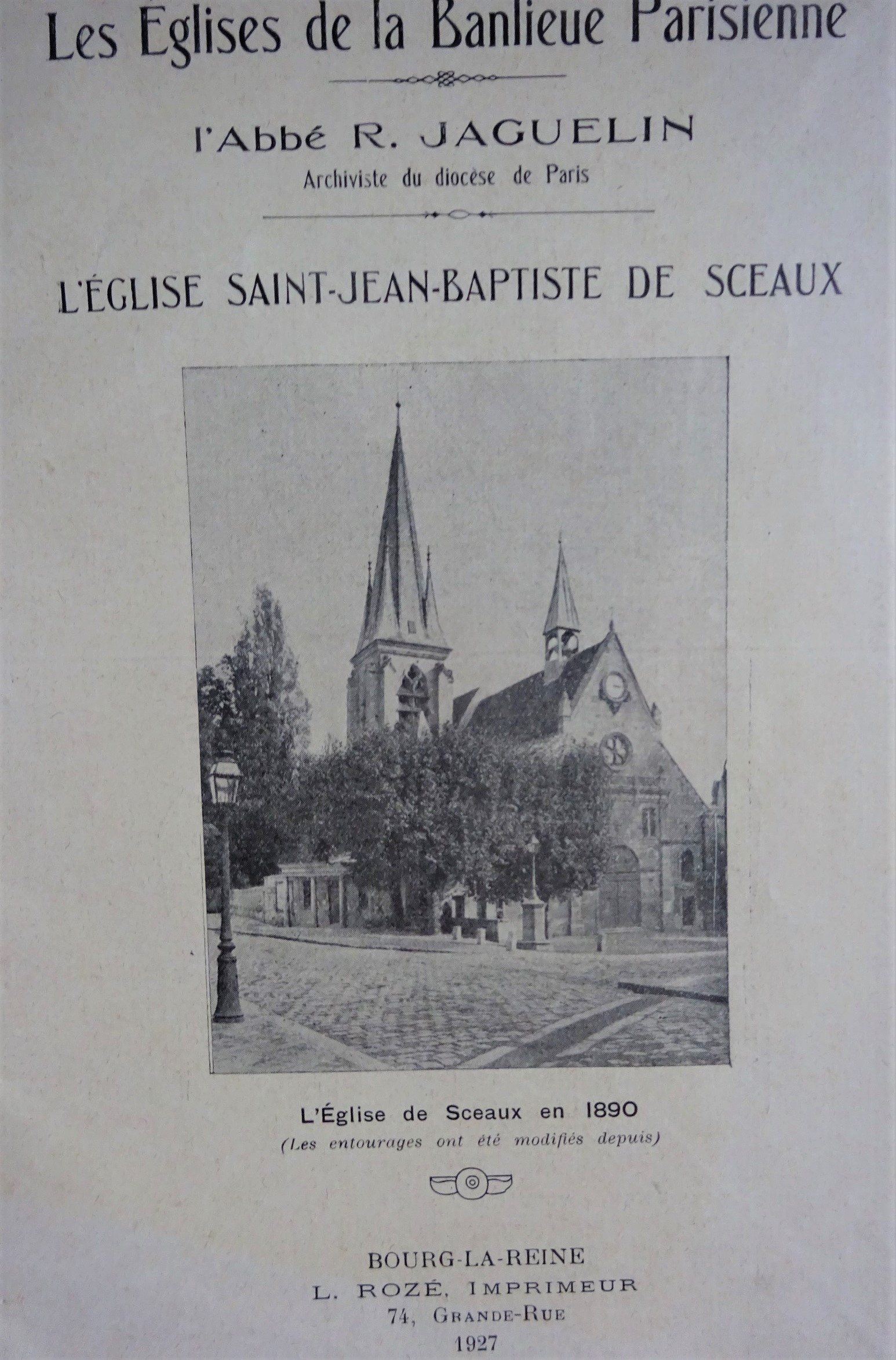 L'Eglise Saint Jean Baptiste de Sceaux