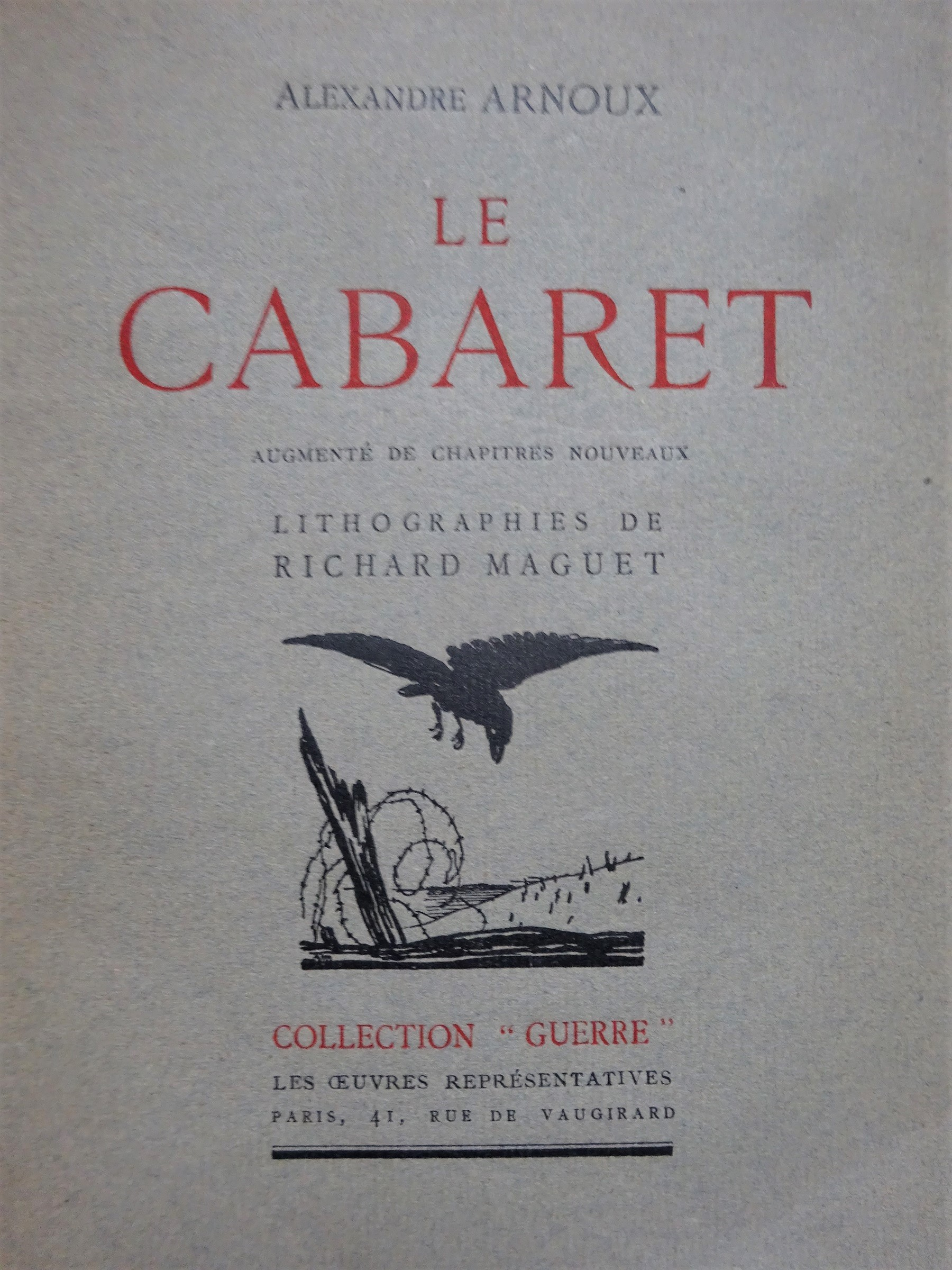 Le Cabaret. Lithographies de Richard Maguet.