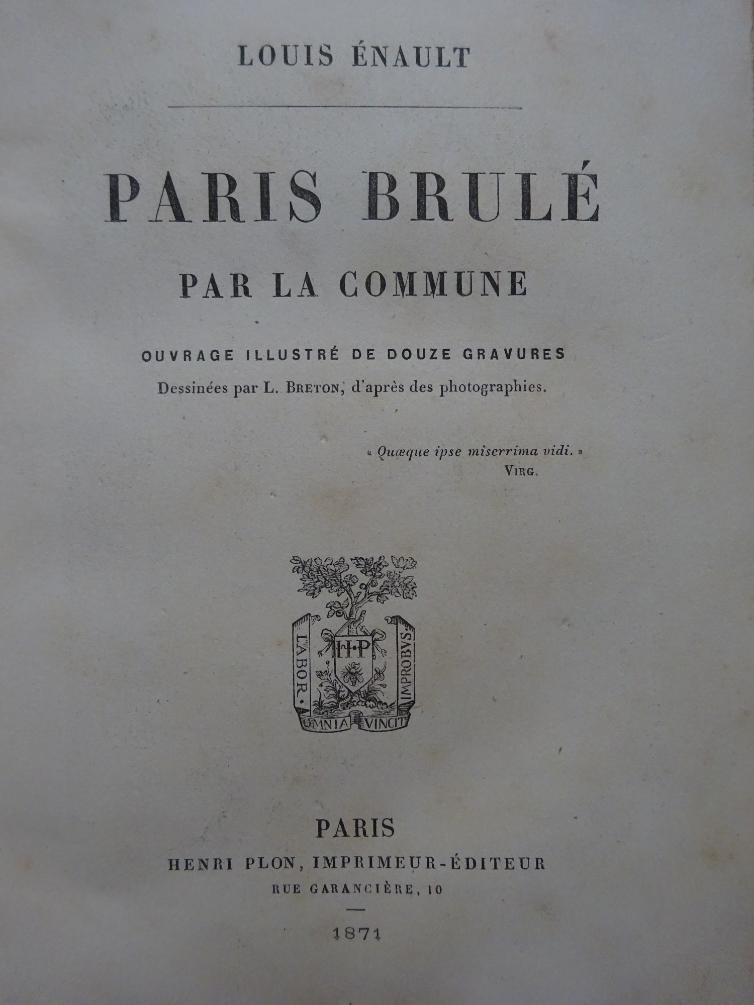 Paris brûlé