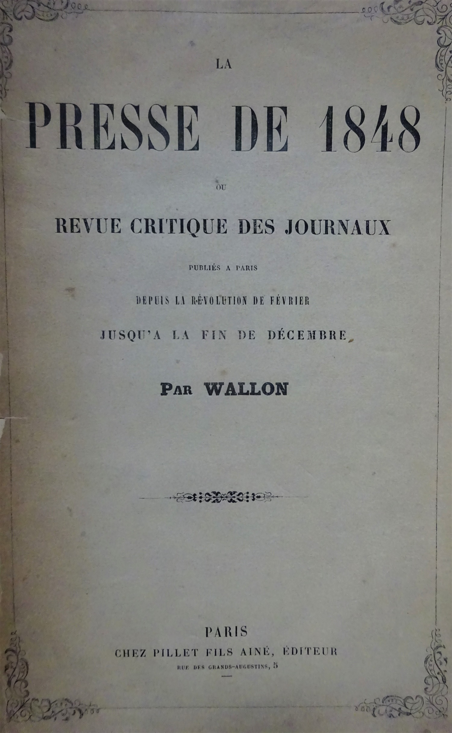 La presse de 1848 ou Revue critique des journaux.