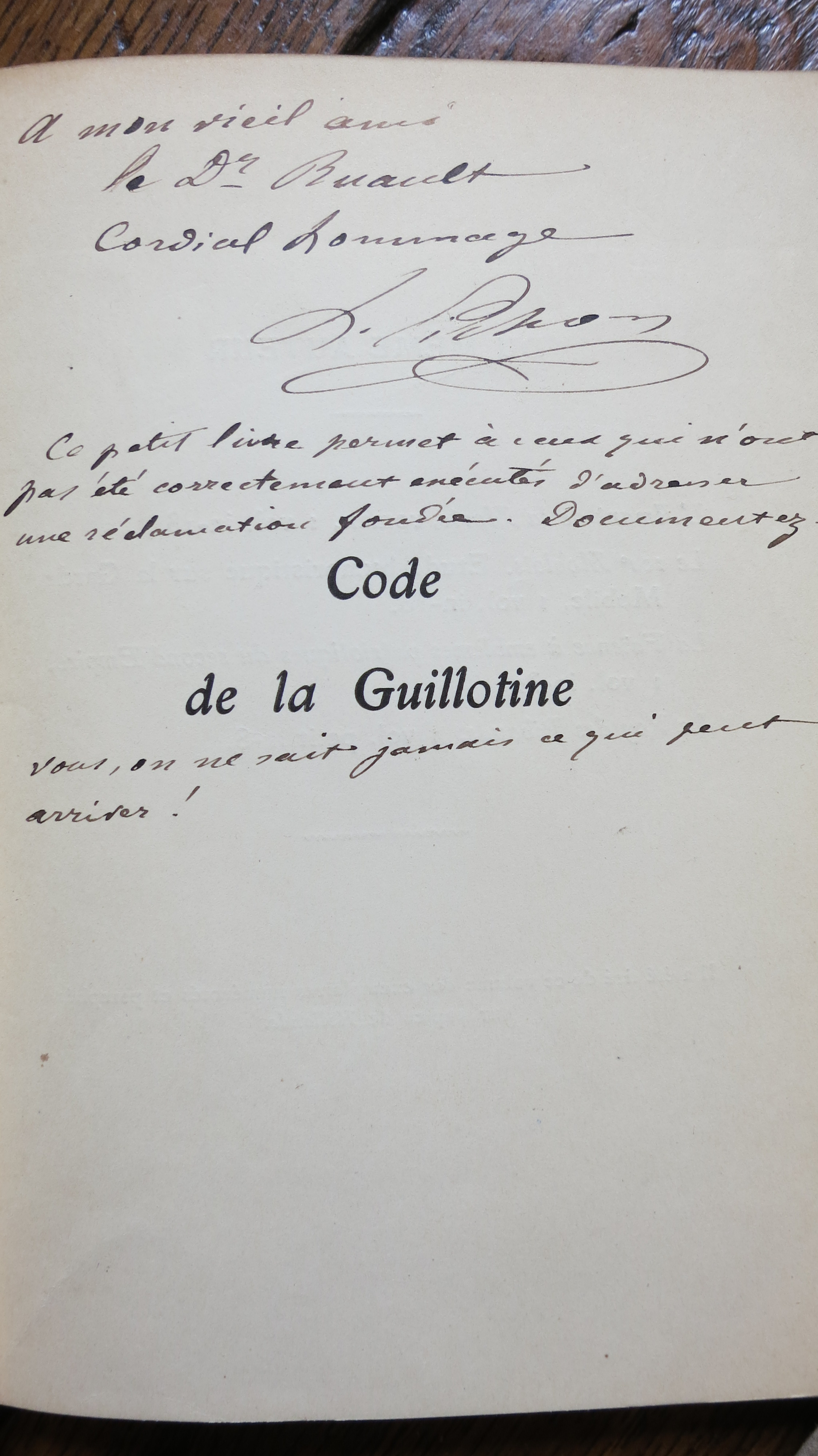 Code de la Guillotine