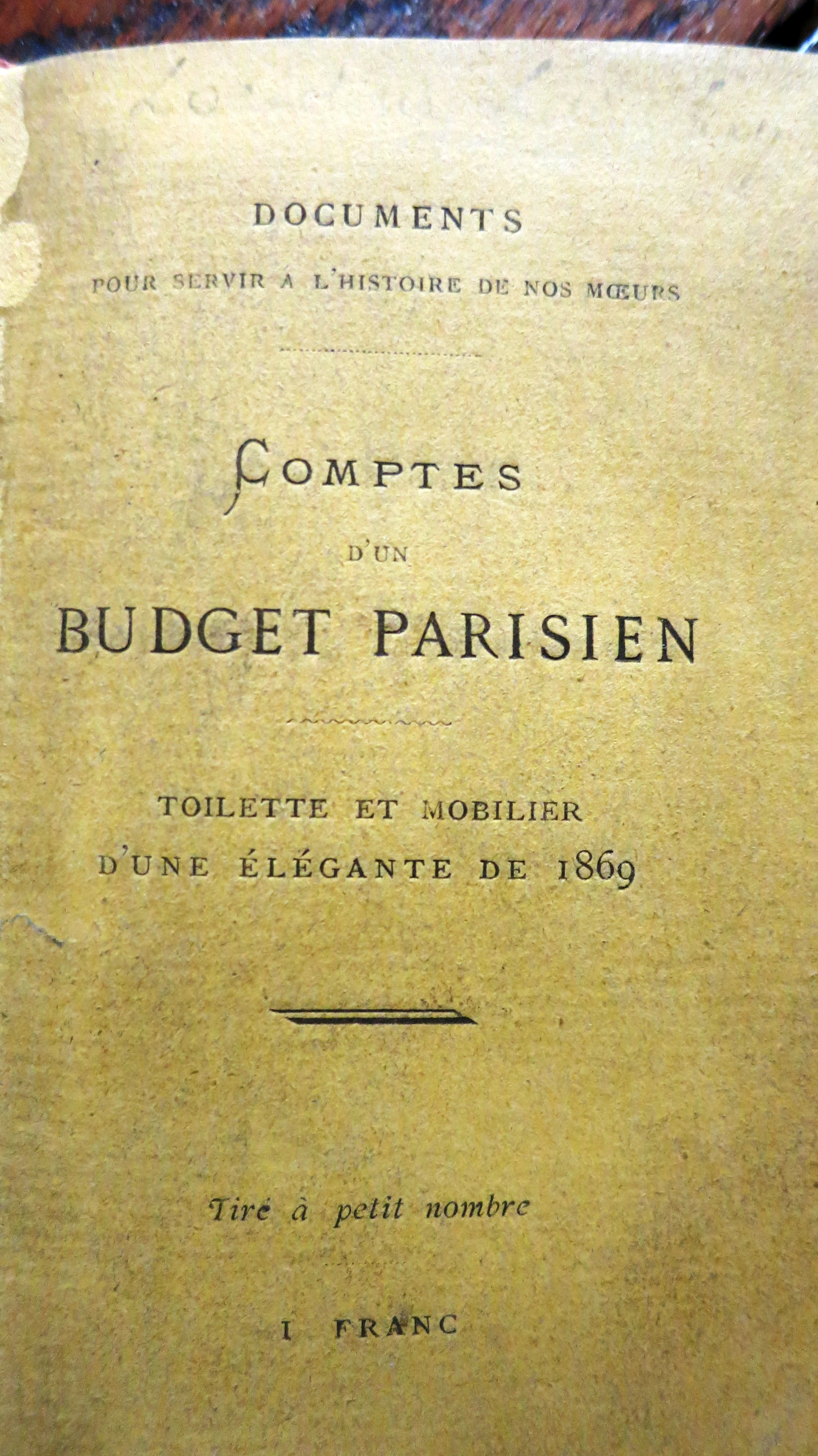 Comptes d'un budget