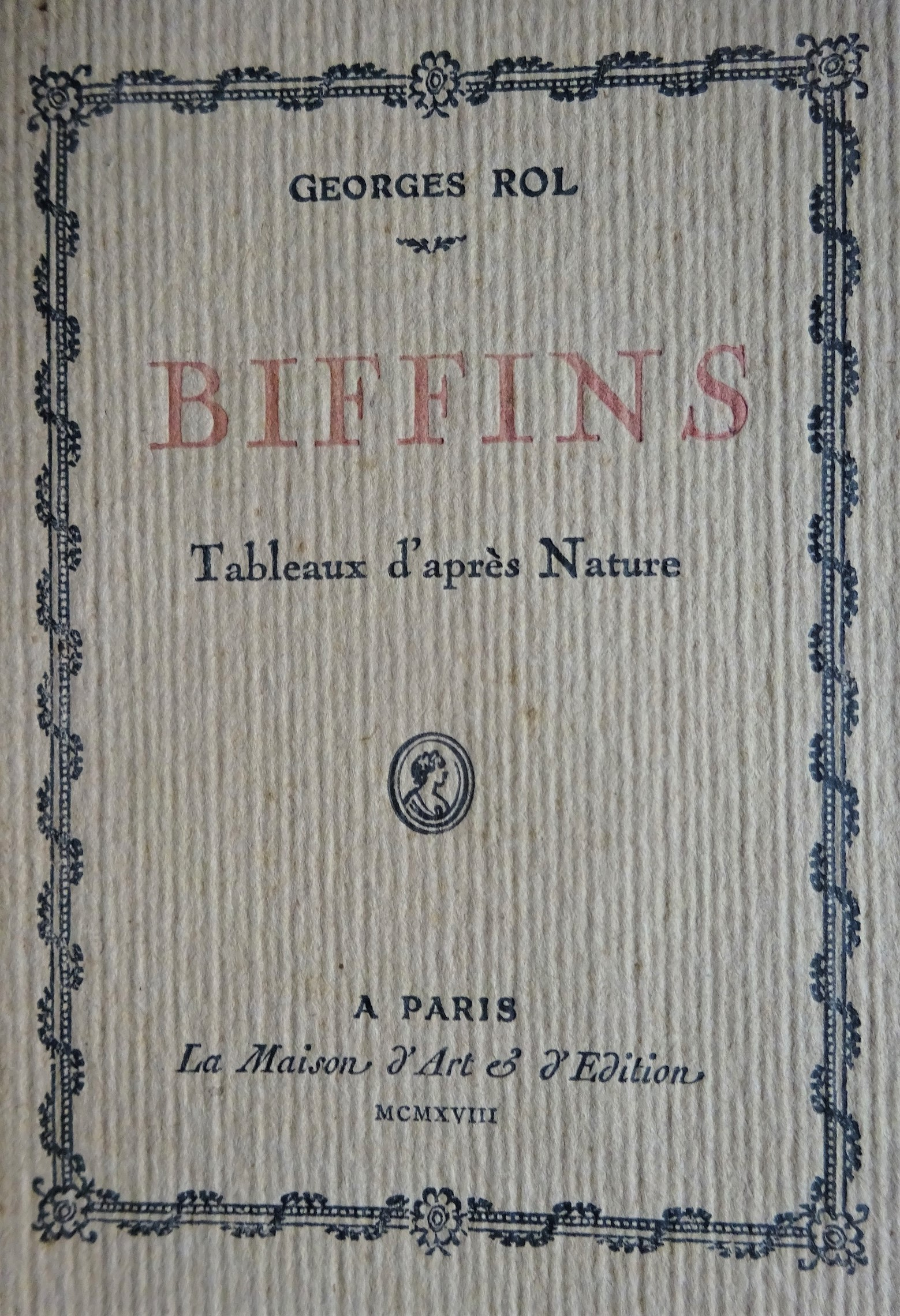 Biffins. Tableaux d'après Nature