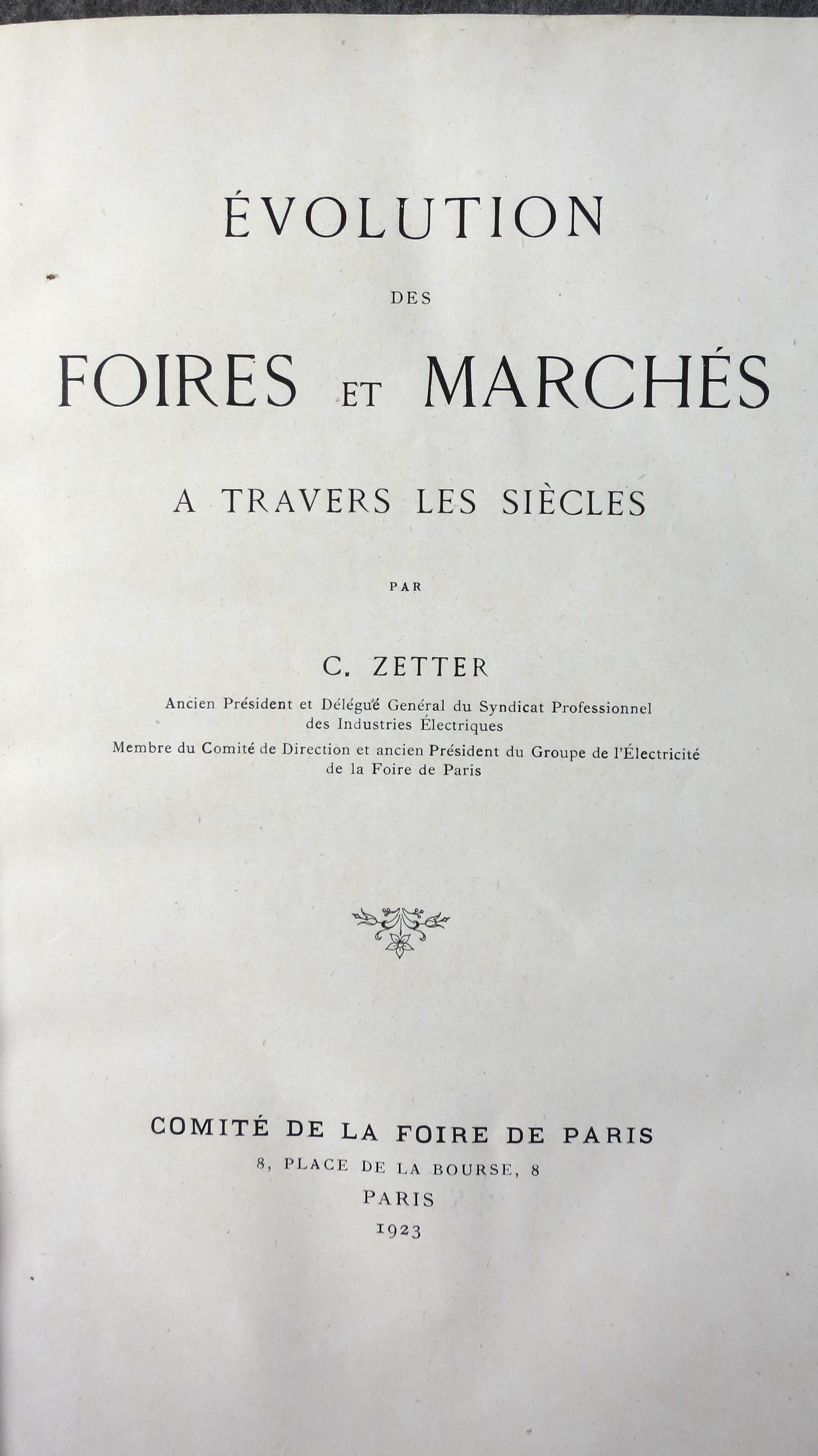 Evolutions des foires et marchés à travers les siècles