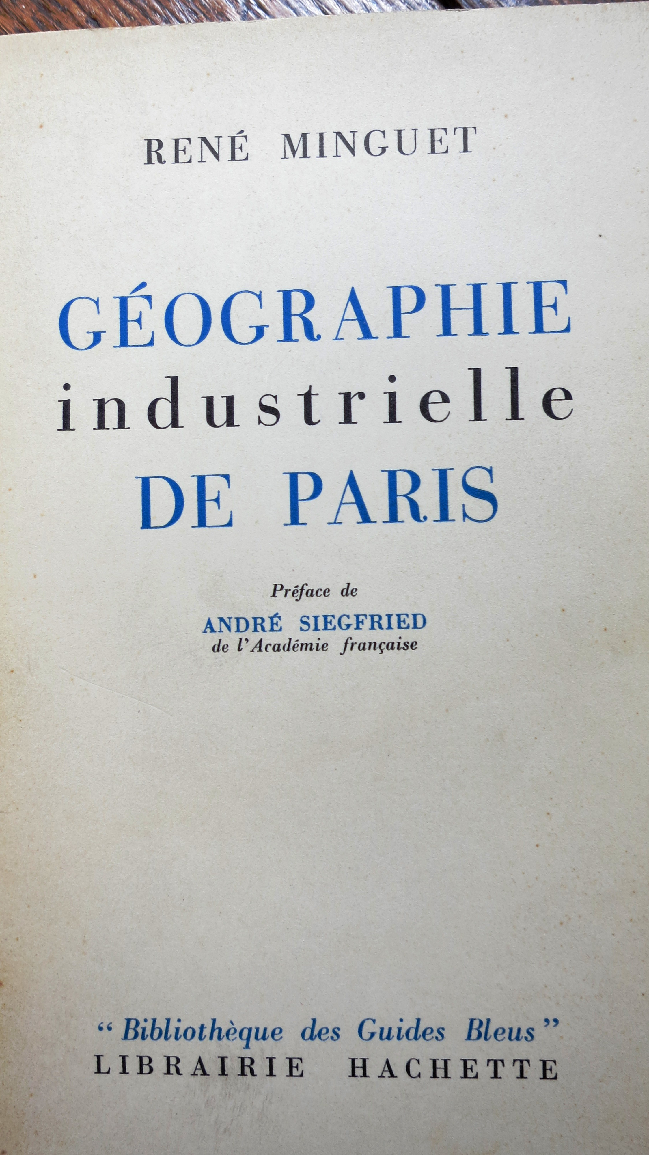 Géographie industrielle de Paris