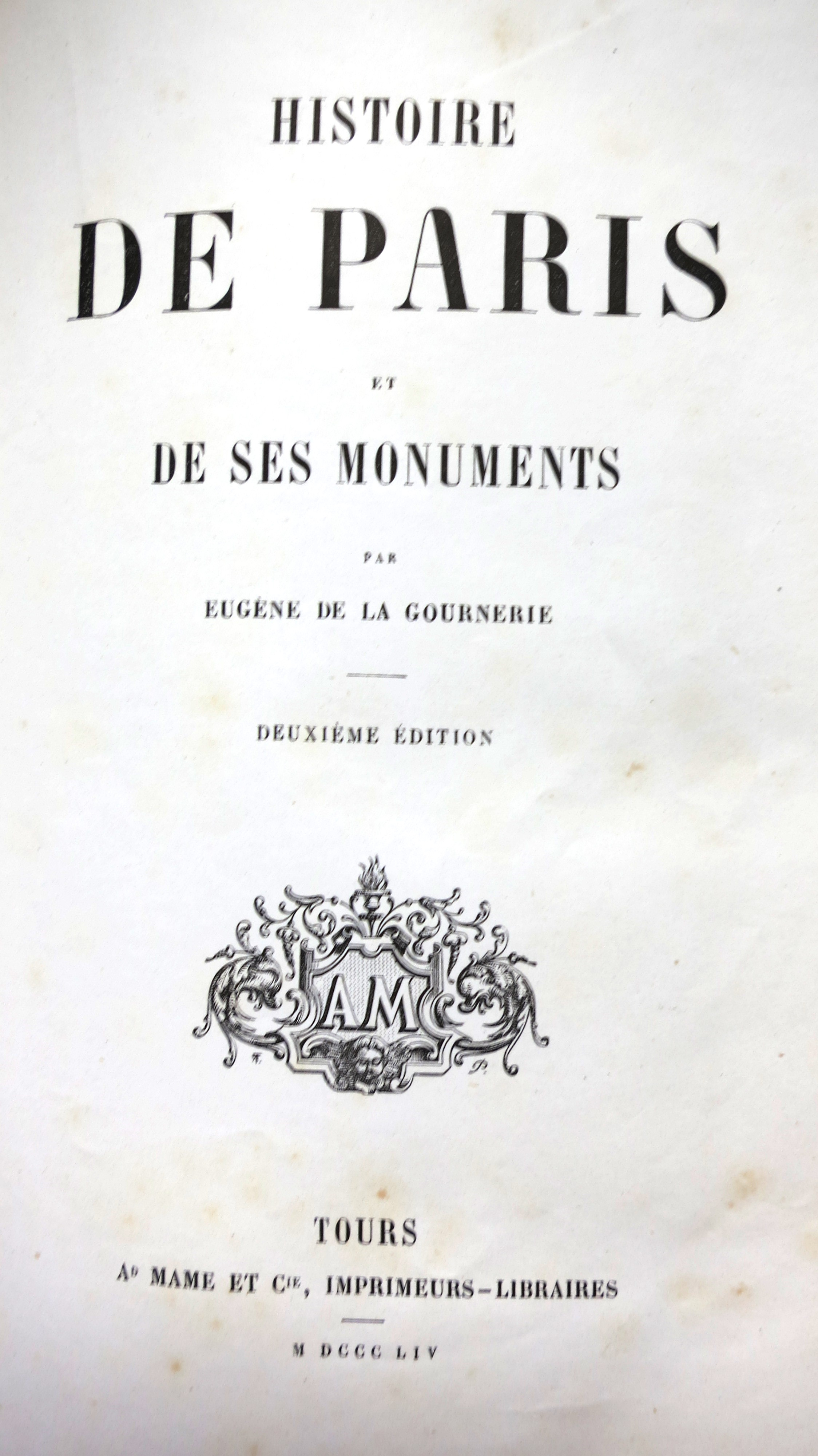 Histoire de Paris et de ses monuments