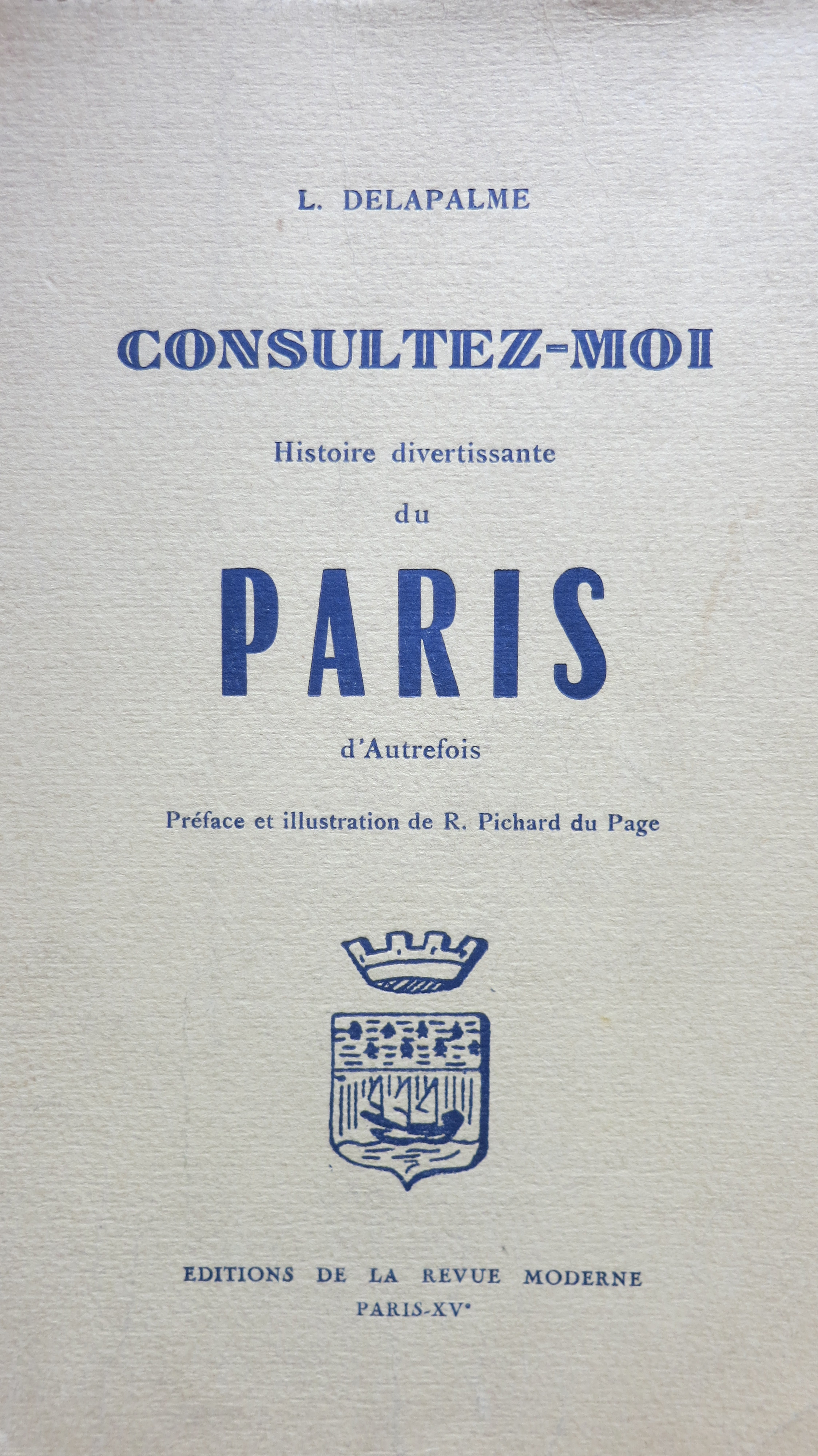 Histoire divertissante du Paris d'Autrefois