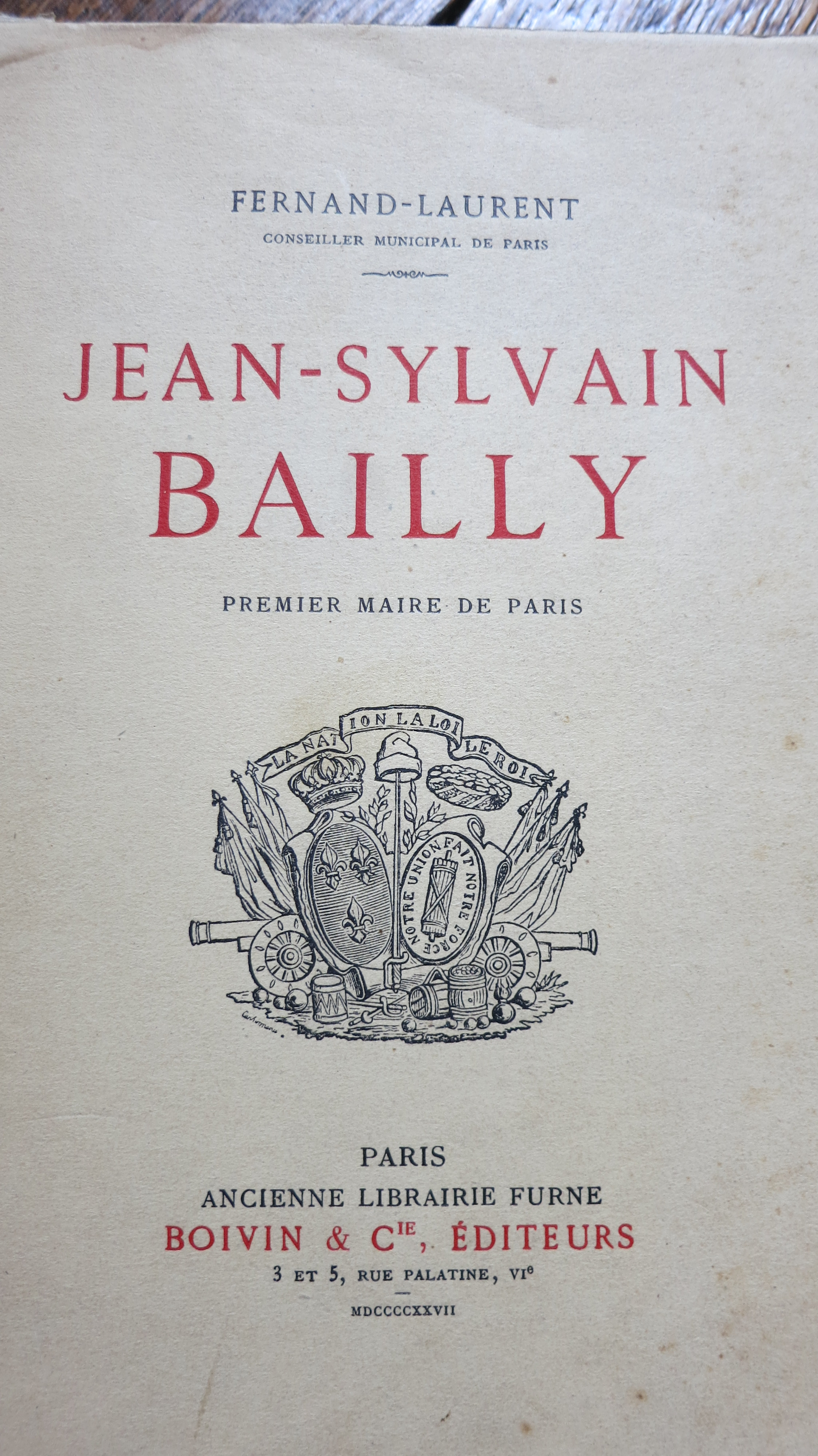 Jean-Sylvain Bailly Premier maire de Paris