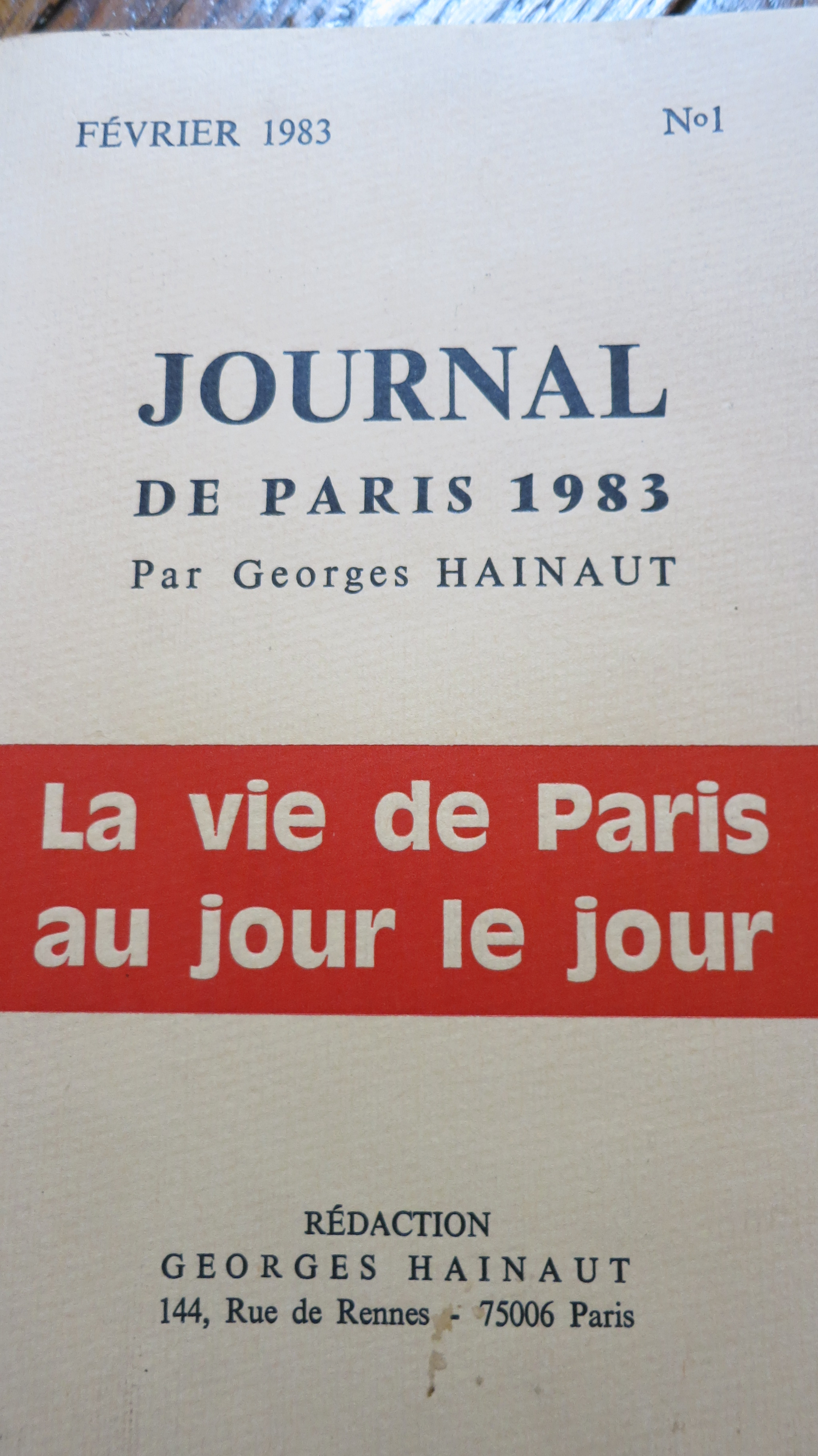 Journal de Paris 1983