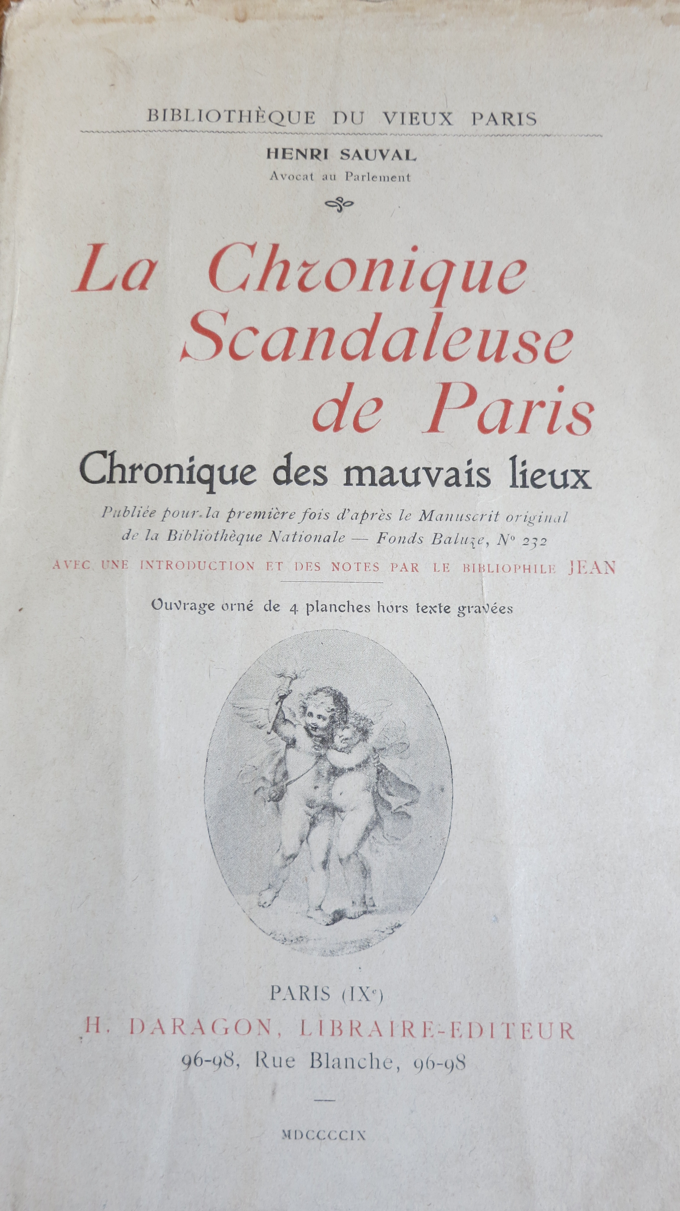 La chronique scandaleuse de Paris