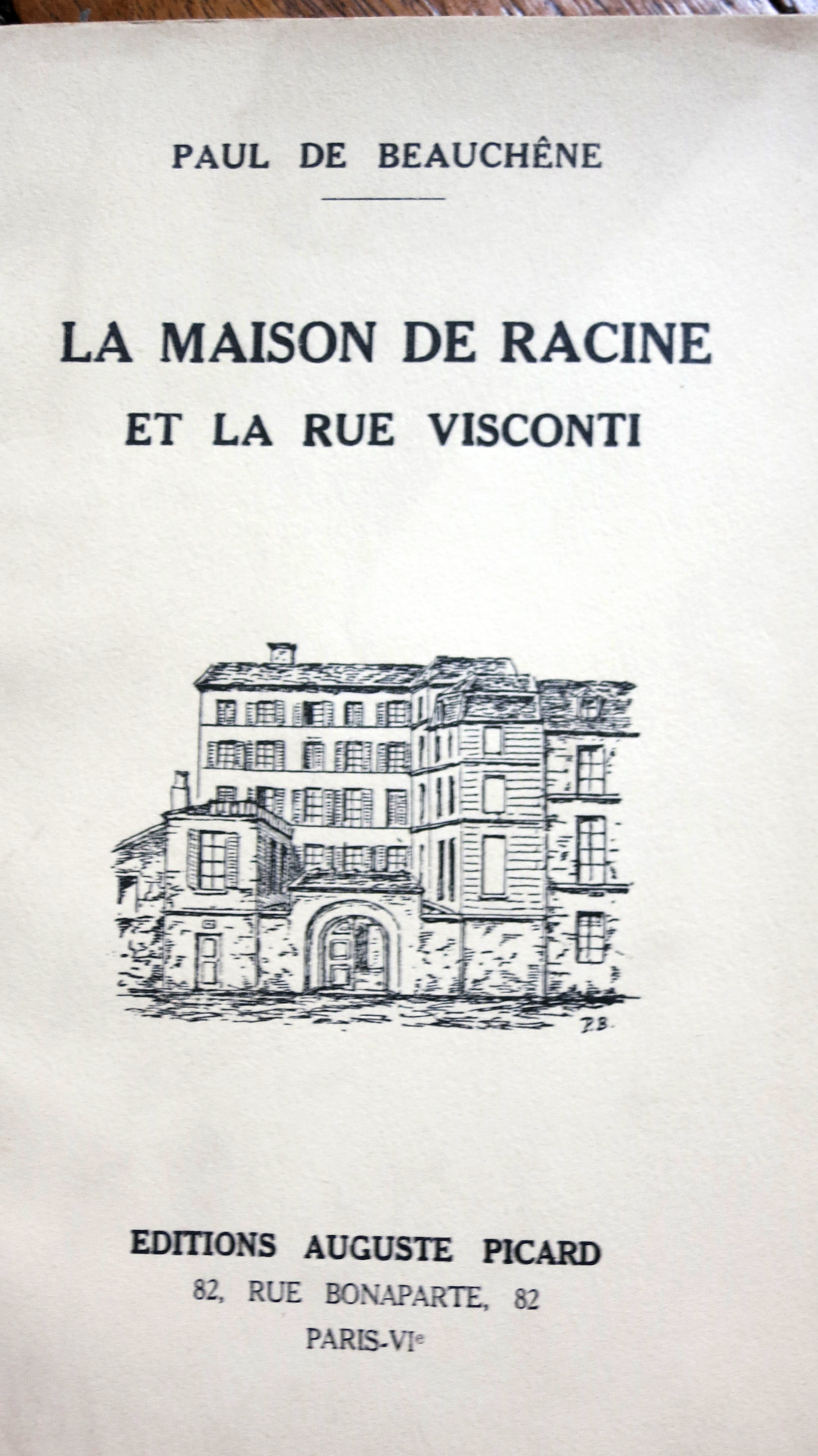 La Maison de Racine et la rue Visconti