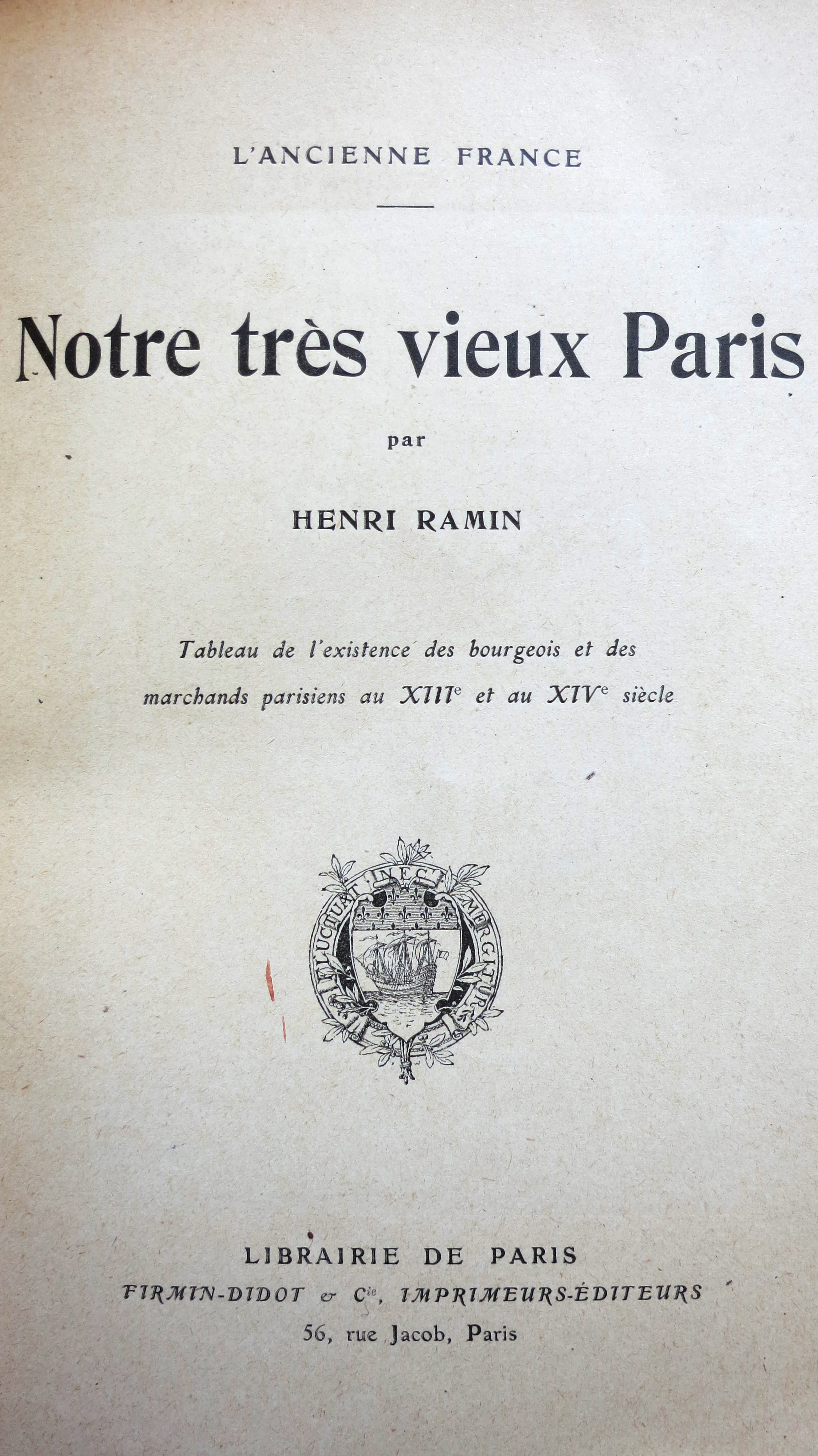 Tableau de l'existence des bourgeois et des marchands parisiens au XIIIe et au XIVe siècle