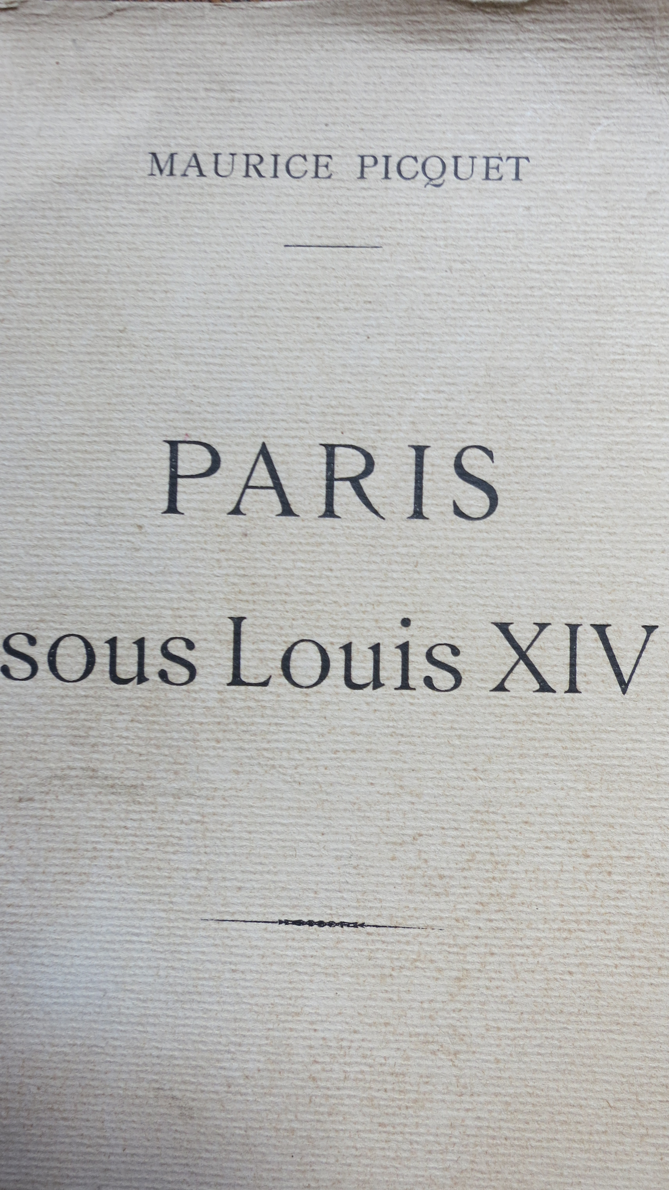 Paris sous Louis XIV