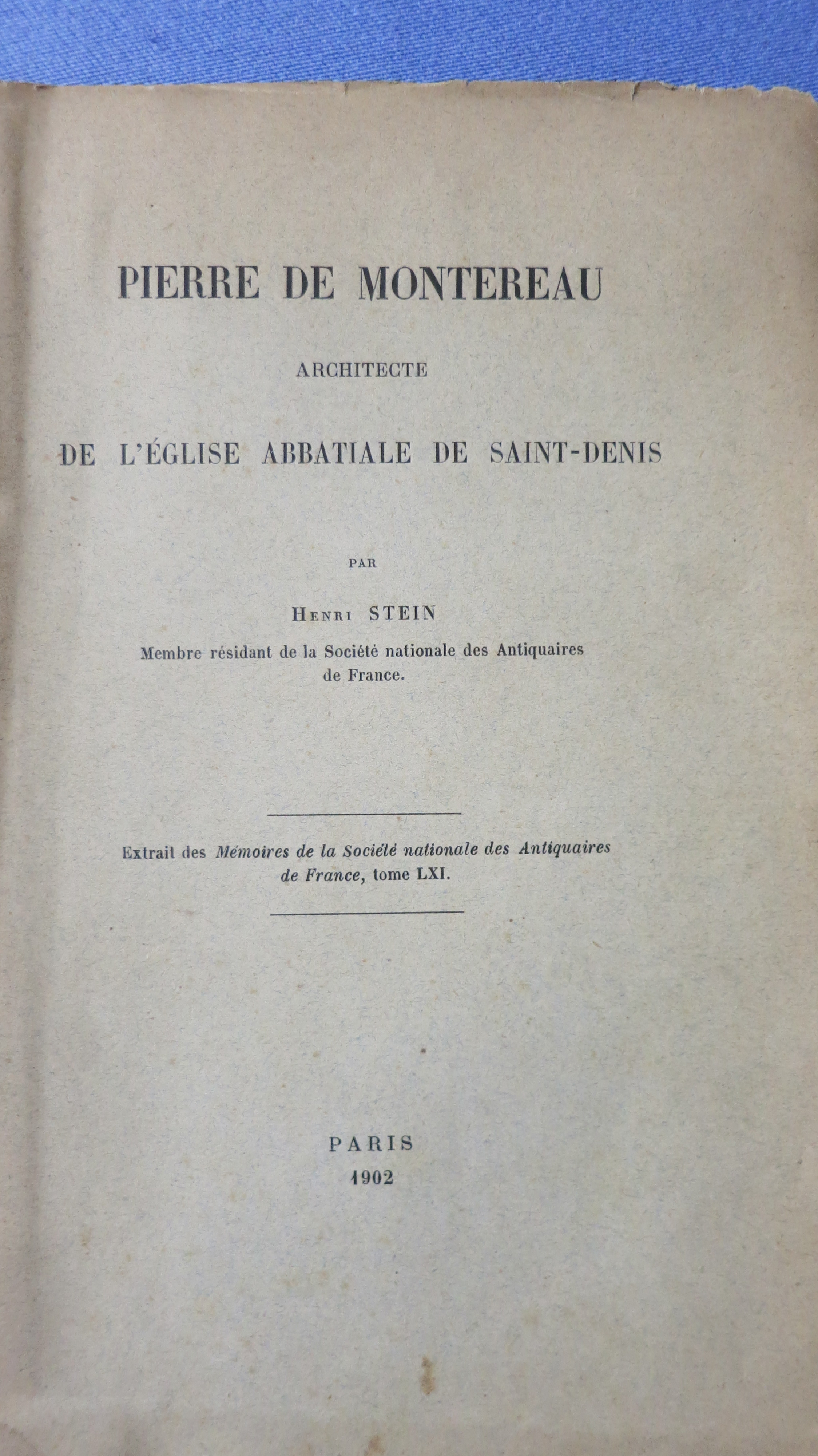 Pierre de Montereau architecte de l'église abbatiale de Saint-Denis