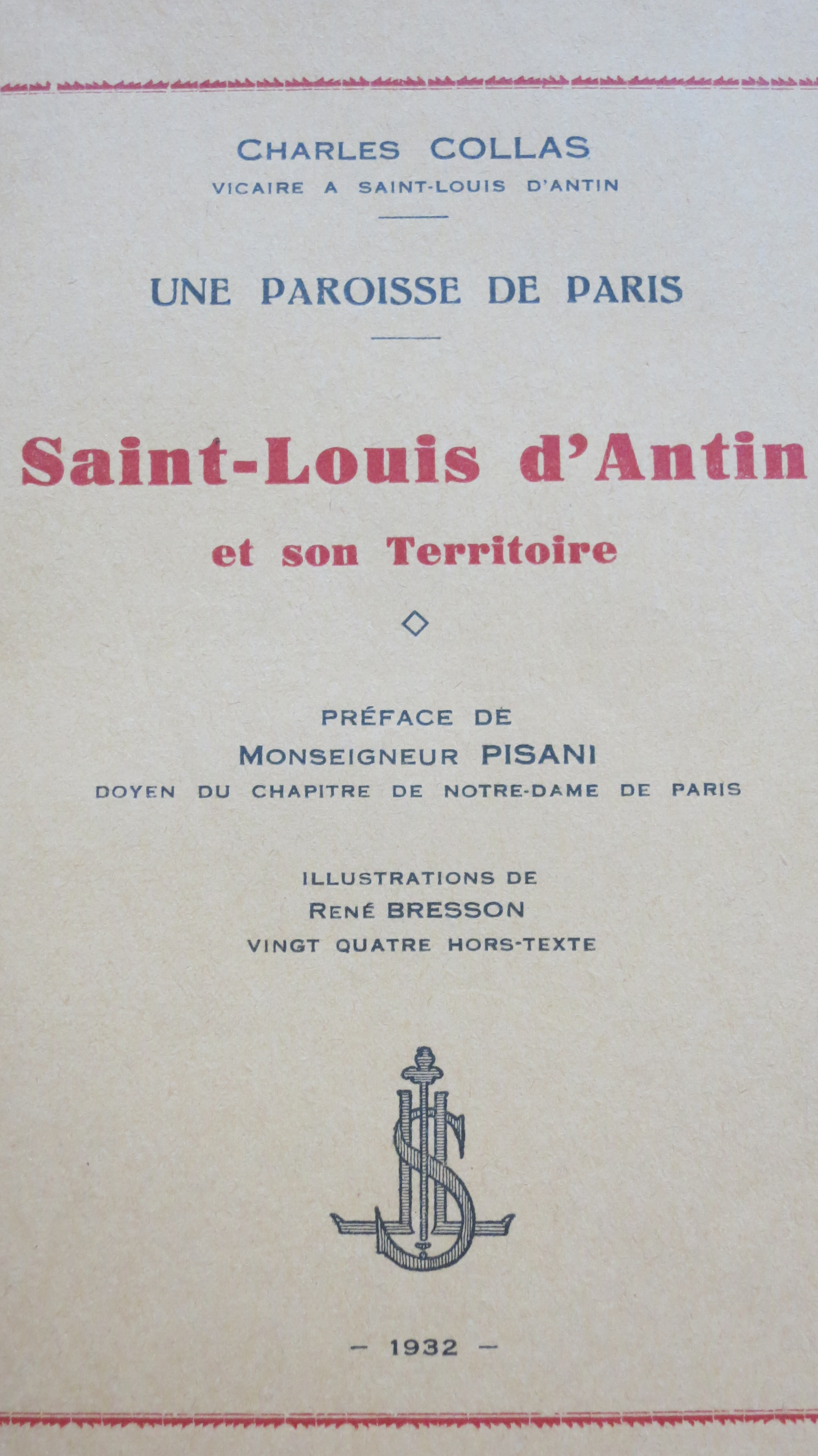 Une paroisse de Paris Saint Louis d'Antin