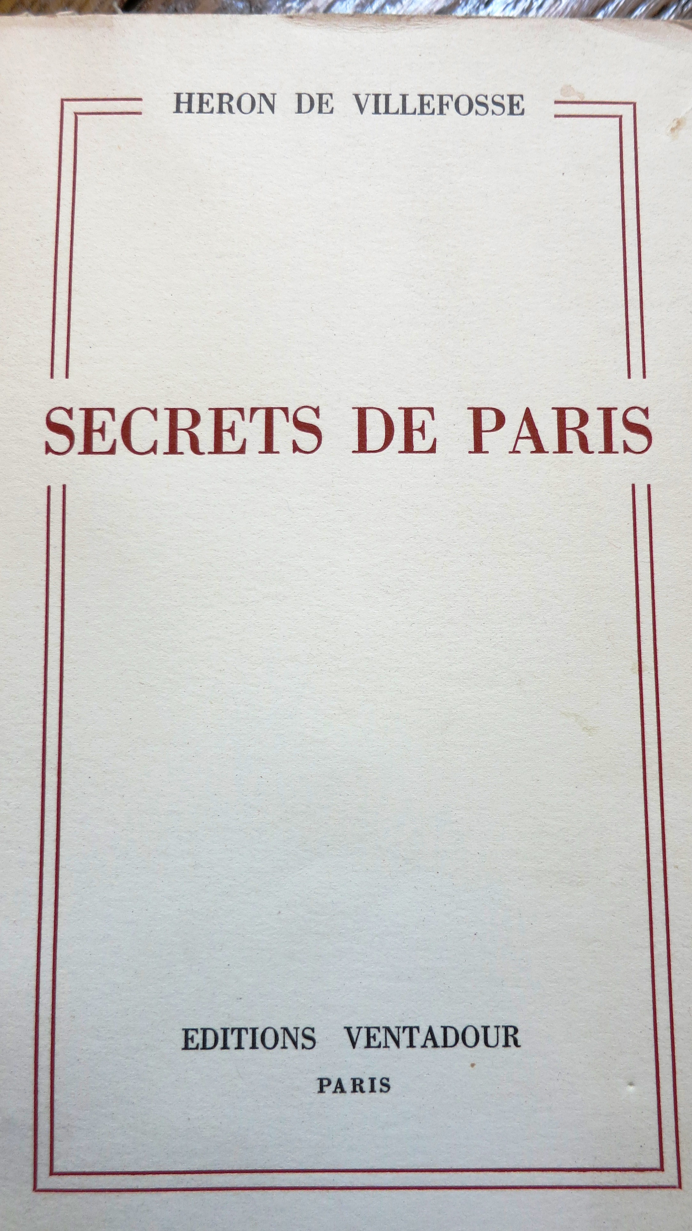 Secrets de Paris