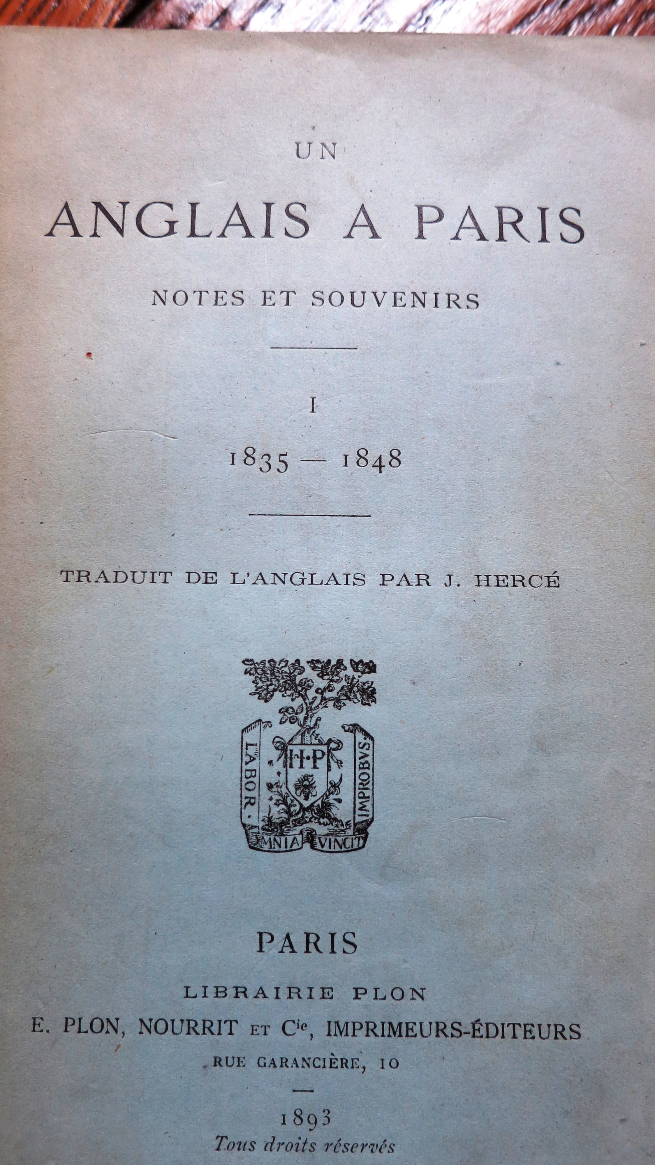 Un anglais à Paris