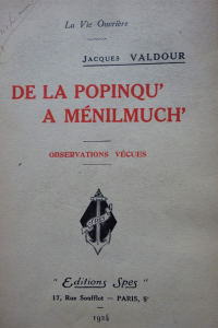 De la Popinq'à Ménilmuch' Observations vécues