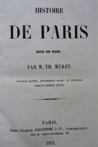 Histoire de Paris depuis son origine