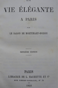 La vie élégante à Paris