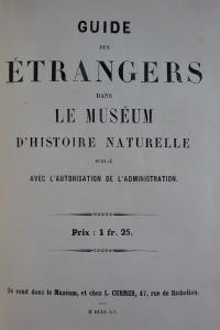 Guide des étrangers dans le Muséum d'histoire naturelle