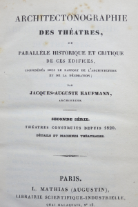 Architectonographie des Théâtres de Paris