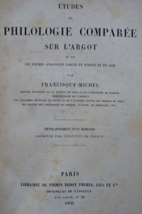 Etudes de philologie comparée sur l'argot