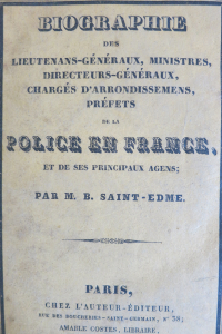 Biographie des Lieutenans-Généraux, Ministres, Directeurs