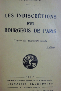 Les indiscrétions d'un bourgeois de Paris