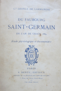 Du Faubourg Saint Germain en l'an de grâce 1889