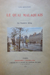 Le Quai Malaquais. Le Numéro Cinq