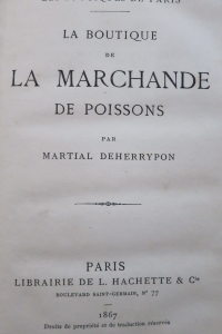 Les boutiques de Paris La boutique de la marchande de poissons