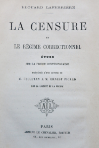 La censure et le régime correctionnel