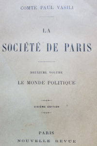 La Société de Paris Le Monde politique