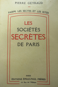 Les sociétés secrètes de Paris