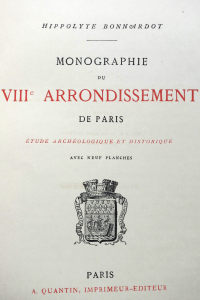 Monographie du VIIIe arrondissement