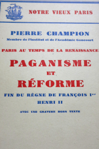 Paris au temps de la Renaissance