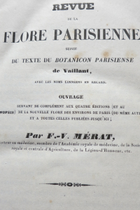 Revue de la flore parisienne suivie du texte du Botanicon parisiense de Vaillant